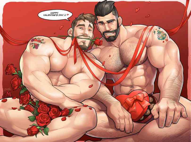 大叔筋肉CG图 台湾同性艺术家silver肌肉控大叔作品集