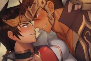 全彩筋肉CG图 【F-虎笑君】 幻三国周泰太史慈同人CG漫画无修图