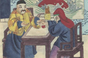 清末外销画Old style medicine in Peking