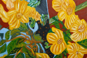 女艺术家阿莎·乔杜里 – 诗意的感知 艺术家油画作品欣赏