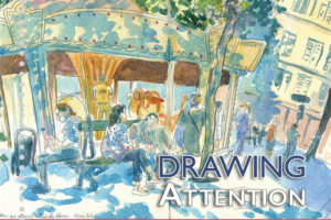 英国城市插画速写杂志Drawing Attention  2020年7月刊