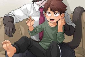 [人外] [Furry全彩] [神ノ裂支店][兄弟01][汉化]人类和兽人的故事